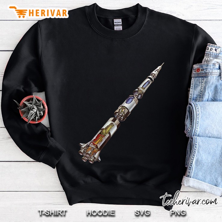 Apollo Saturn 5 Rocket Stages Sweatshirt