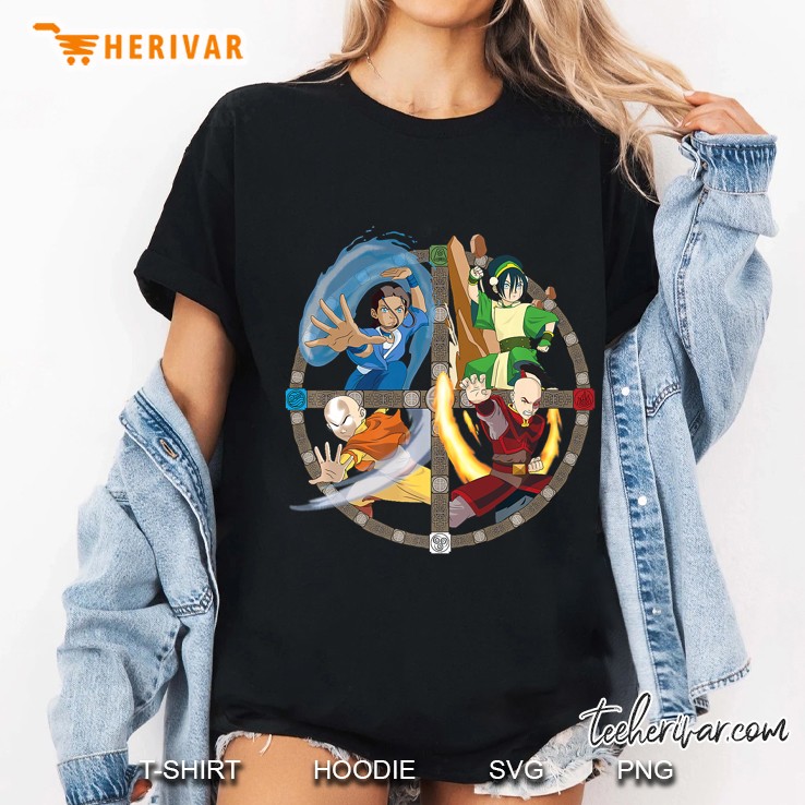 Avatar The Last Airbender All Characters Ladies Tee