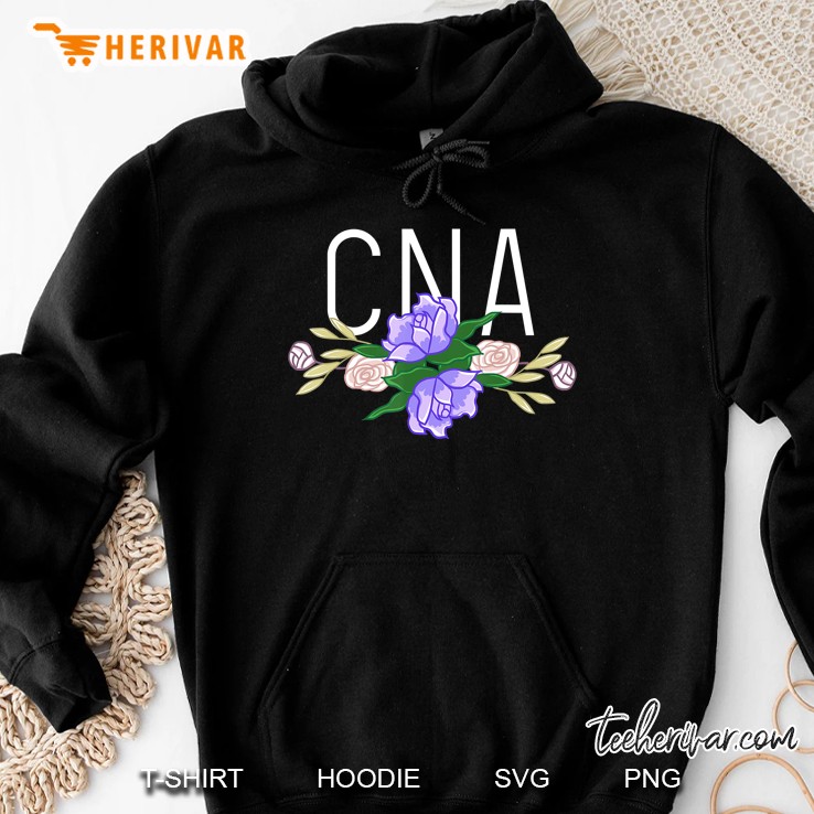 Cna Floral Bar Certified Nursing Assistant Nurse Aide Hoodie