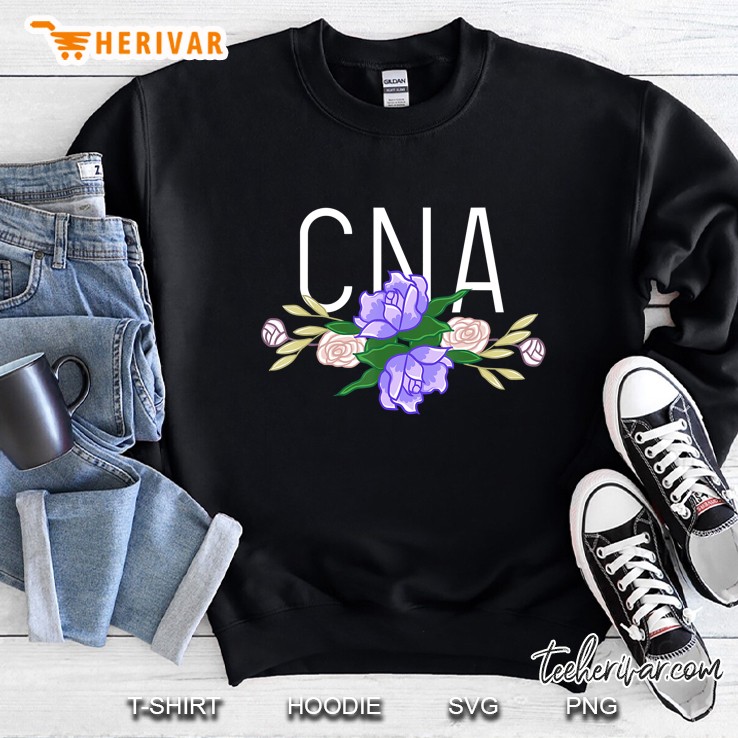 Cna Floral Bar Certified Nursing Assistant Nurse Aide Sweatshirt