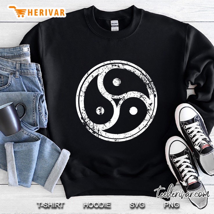 Distressed Triskelion Role Play - Kinkster Bdsm Gift Kinky Sweatshirt