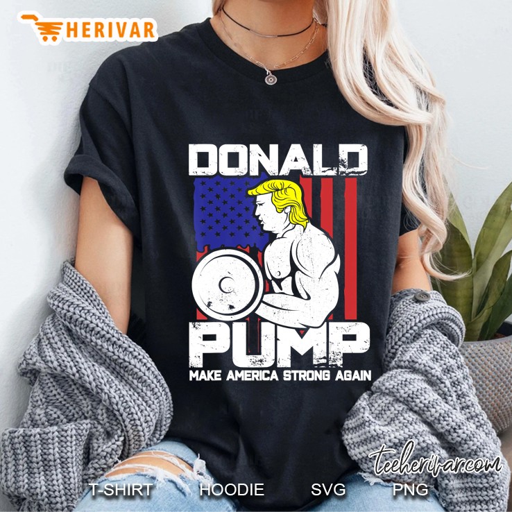 Donald Trump Weight Lifting Workout Gym Ladies Tee