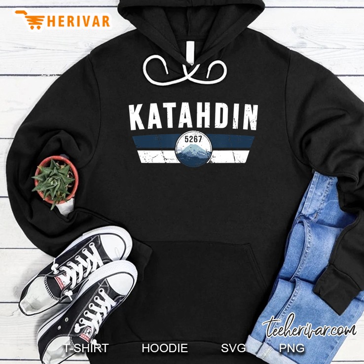 Katahdin Mountain Climbing Maine Hiking Climber Hoodie