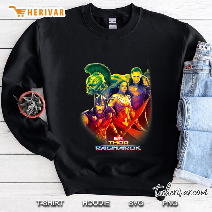 Marvel Thor Ragnarok Rainbow Glow Team Sweatshirt