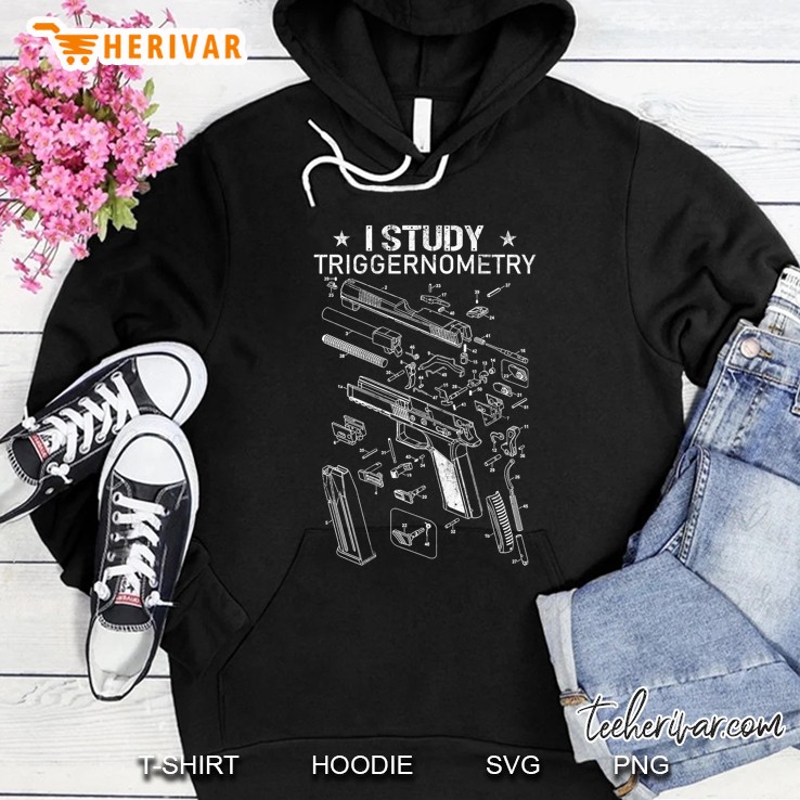 Mens I Study Triggernometry Gun On Back Mugs