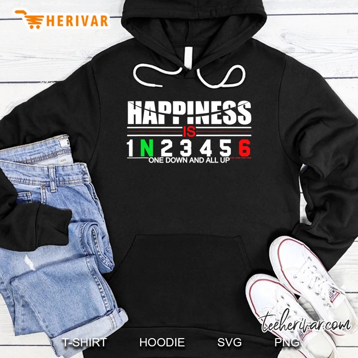 Motorcycle Gifts Shirt Happiness Is One Down And All Up Mugs