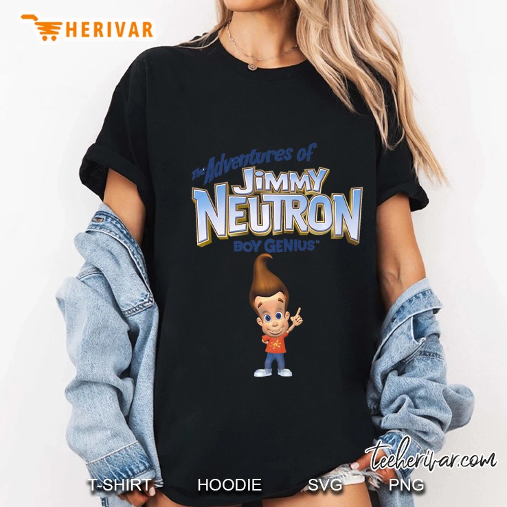 Nickelodeon Jimmy Neutron Boy Genius Pointing Portrait Premium Hoodie