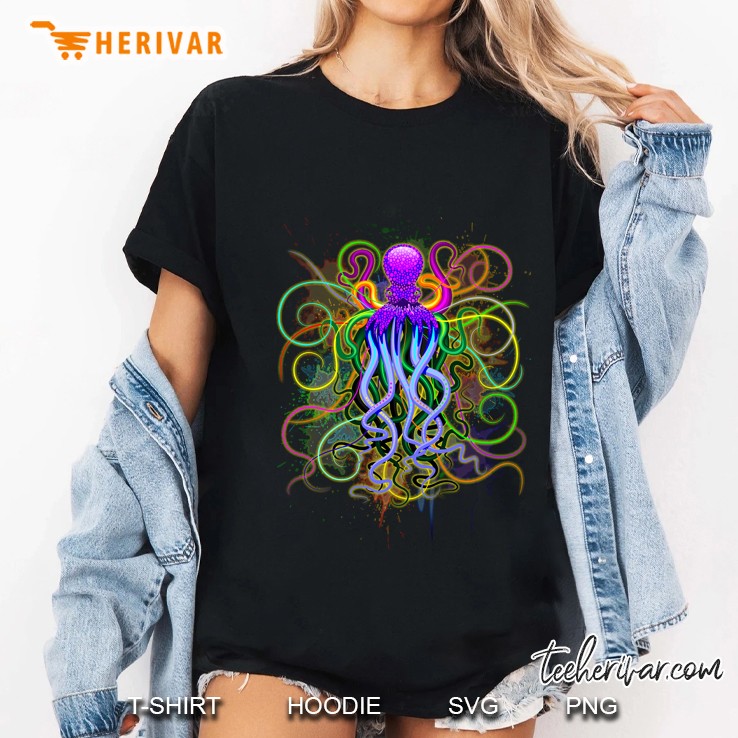 Octopus Psychedelic Luminescence Hoodie