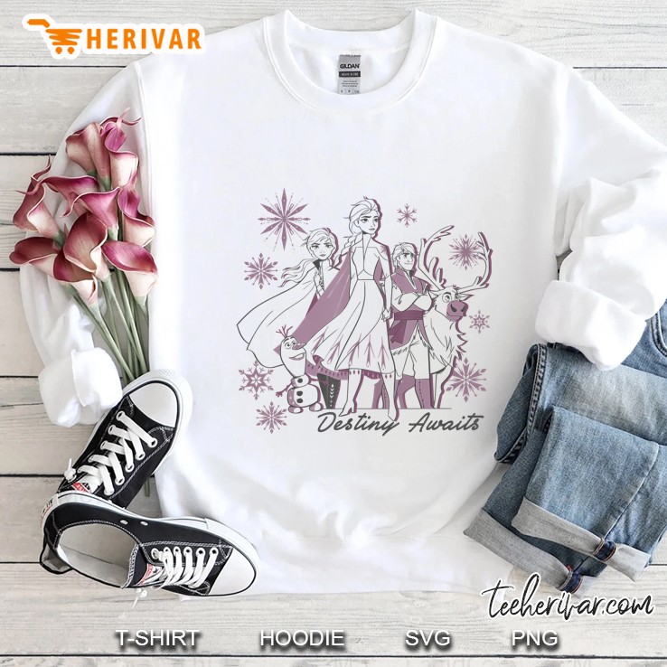 Disney Frozen 2 Group Shot Destiny Awaits Sweatshirt