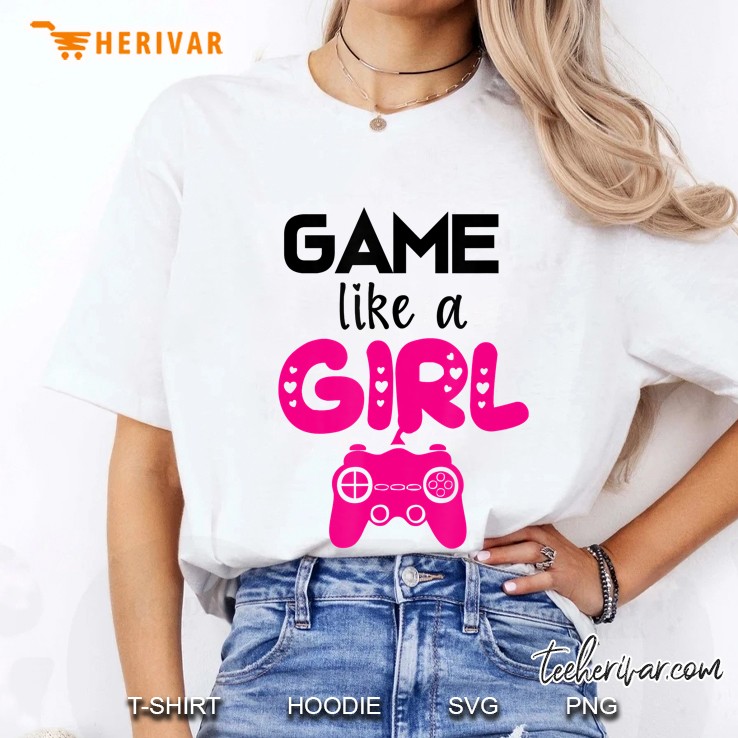 Gamer Girl Female Gaming Game Like A Girl Hoodie