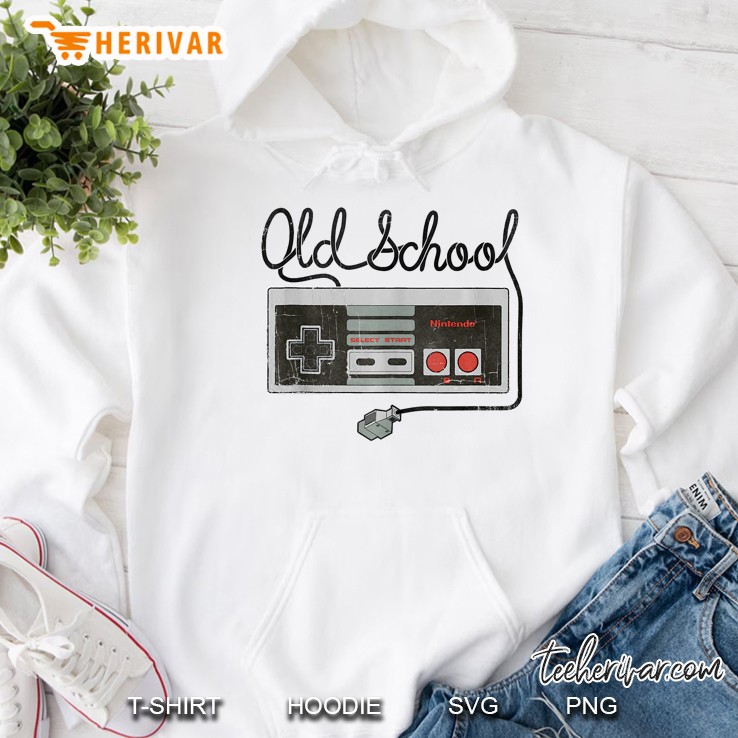 Nintendo Nes Controller Old School Tangled Hoodie