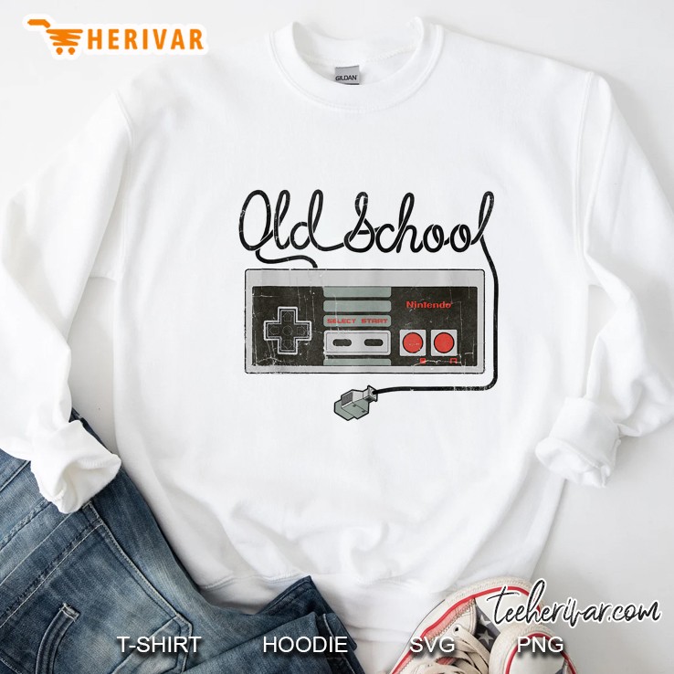 Nintendo Nes Controller Old School Tangled Sweatshirt