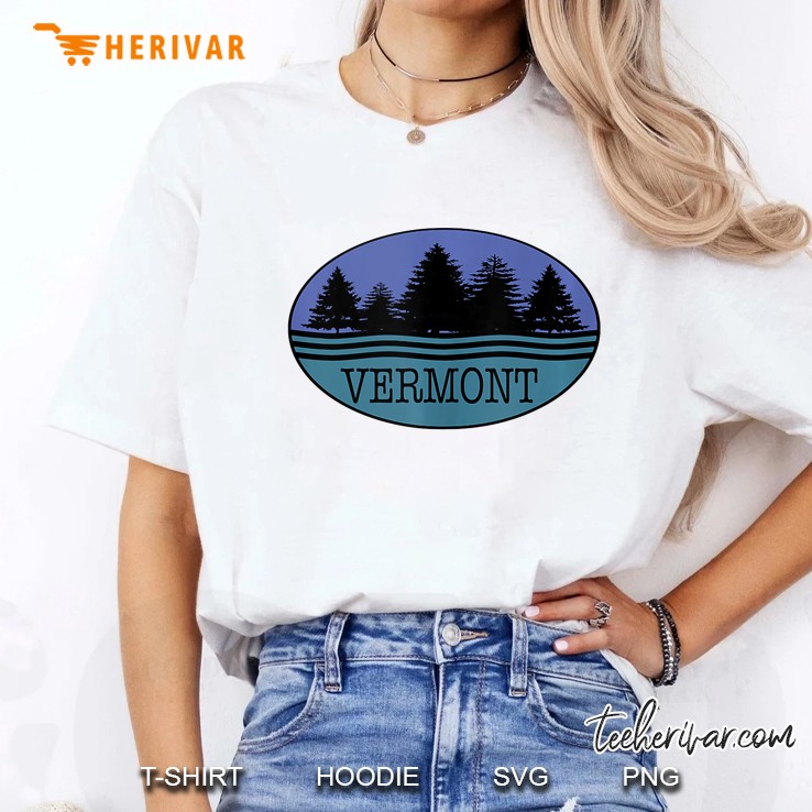 Vermont Souvenir I Love Nature Outdoors Hoodie