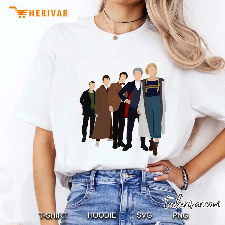 Doctor Who - All Five Modern Doctors (Dw Inspired) - 13Th Doctors Ladies Tee