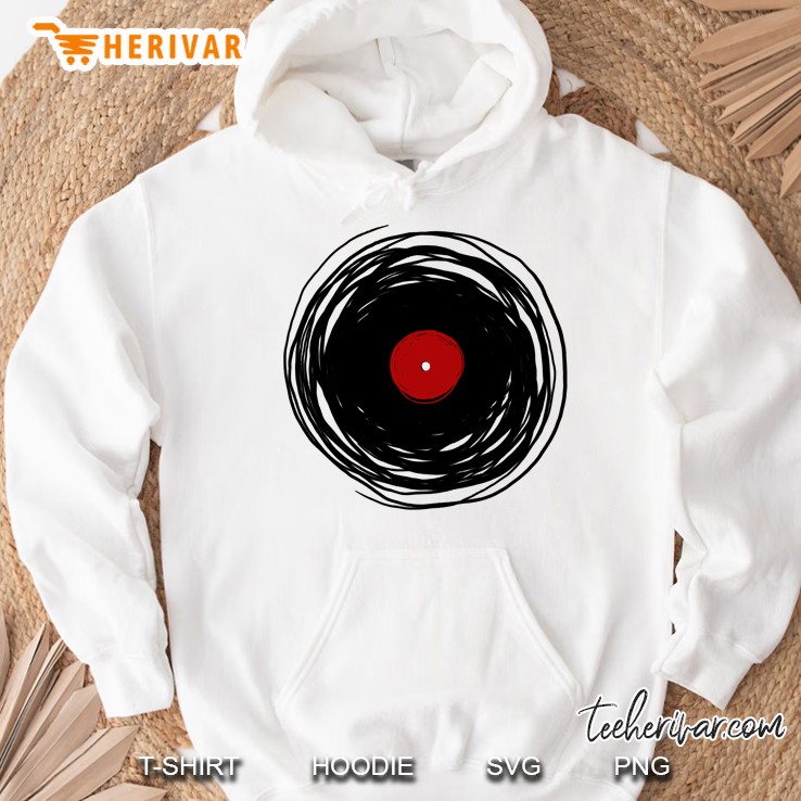 Spinning Within With A Vinyl Record Hoodie