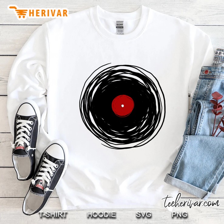 Spinning Within With A Vinyl Record Sweatshirt