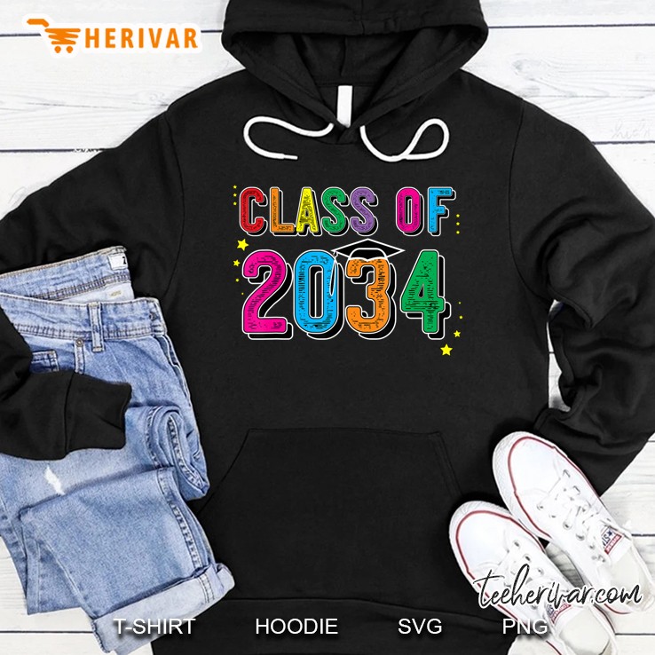 Class Of 2034 Grow With Me Shirt First Day Of School Hoodie