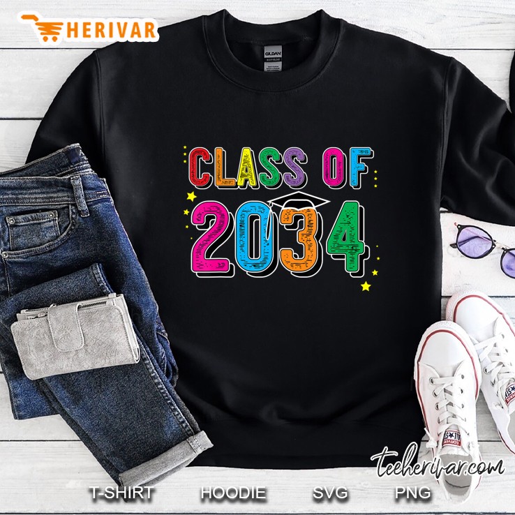 Class Of 2034 Grow With Me Shirt First Day Of School Sweatshirt