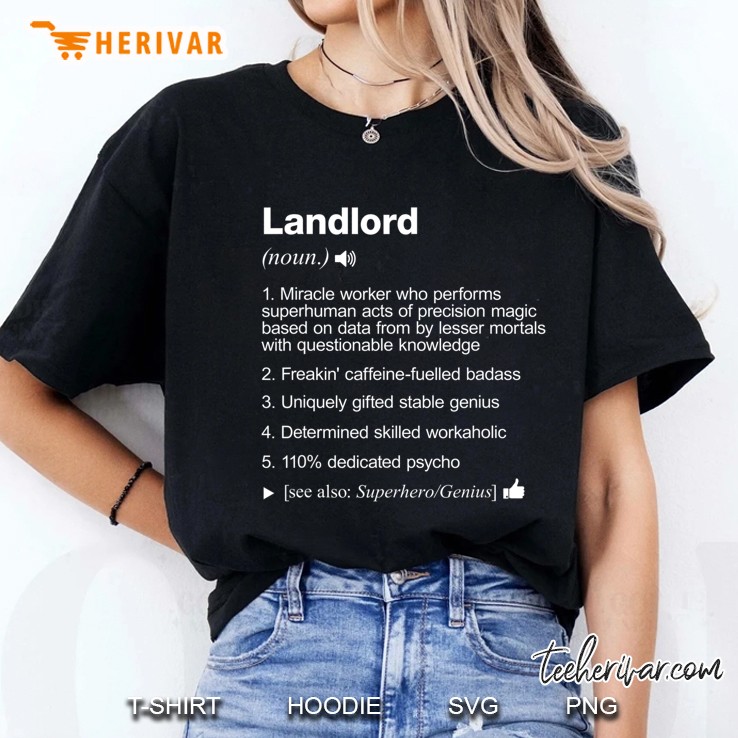 Landlord Definition Meaning Funny Hoodie