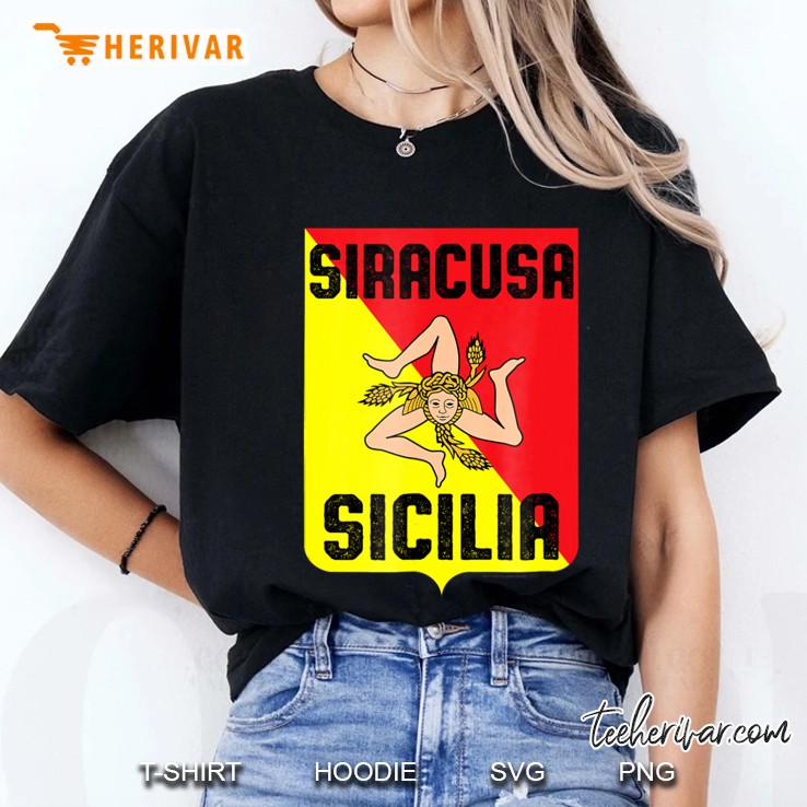 Siracusa Sicilia Sicily Flag Trinacria Province Hoodie