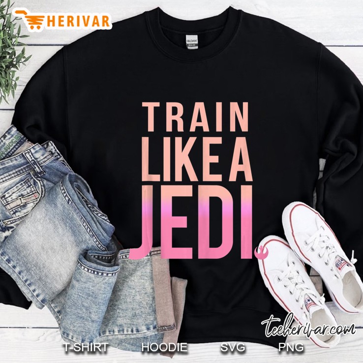 Star Wars Train Like A Jedi Pink Hue Text Mugs