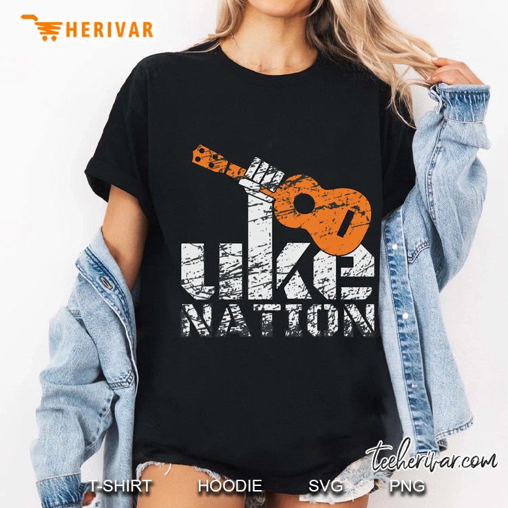 Ukulele Music Shirt Men Women Uke Nation Hawaiian Guitar Hoodie