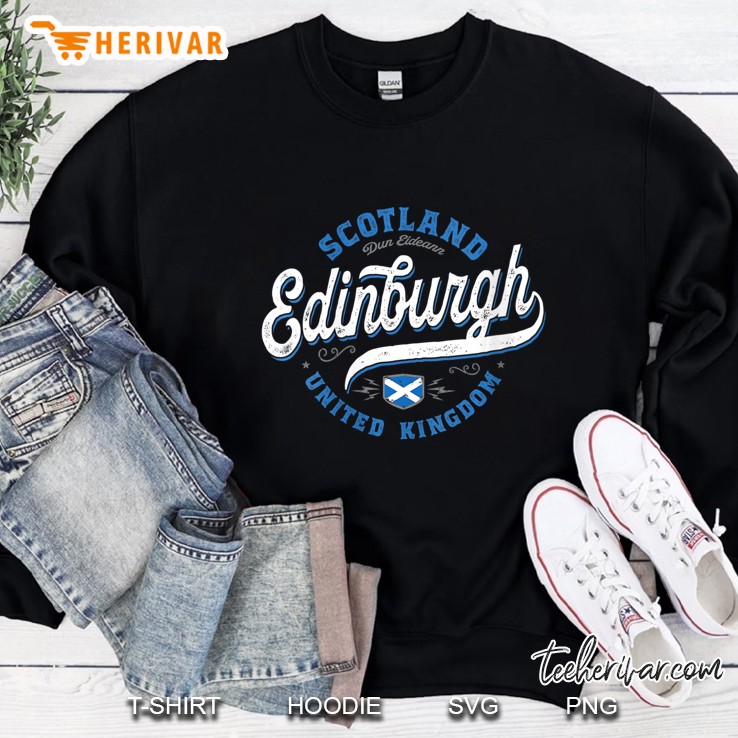 Womens Vintage Edinburgh Scotland Sweatshirt