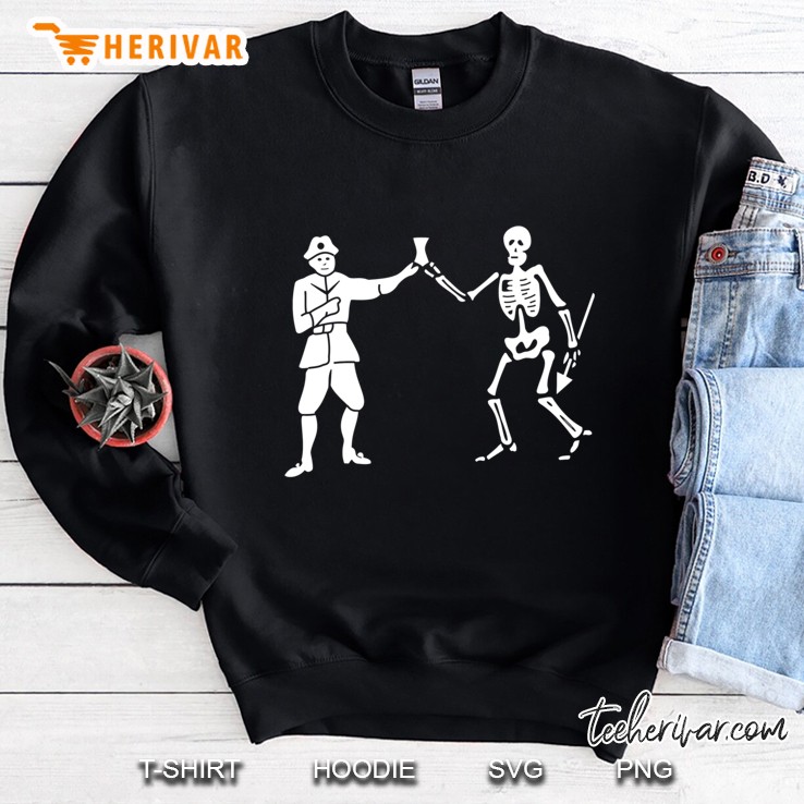 Black Bart Pirate Flag Slim Fit Sweatshirt