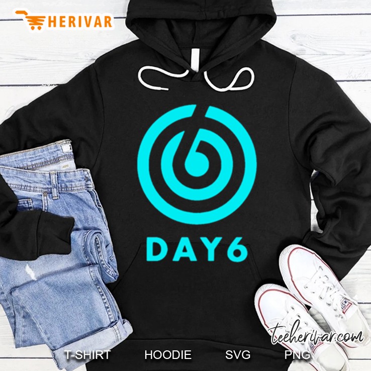 Kpop Boy Group Day6 Official Logo Fitted Scoop Hoodie
