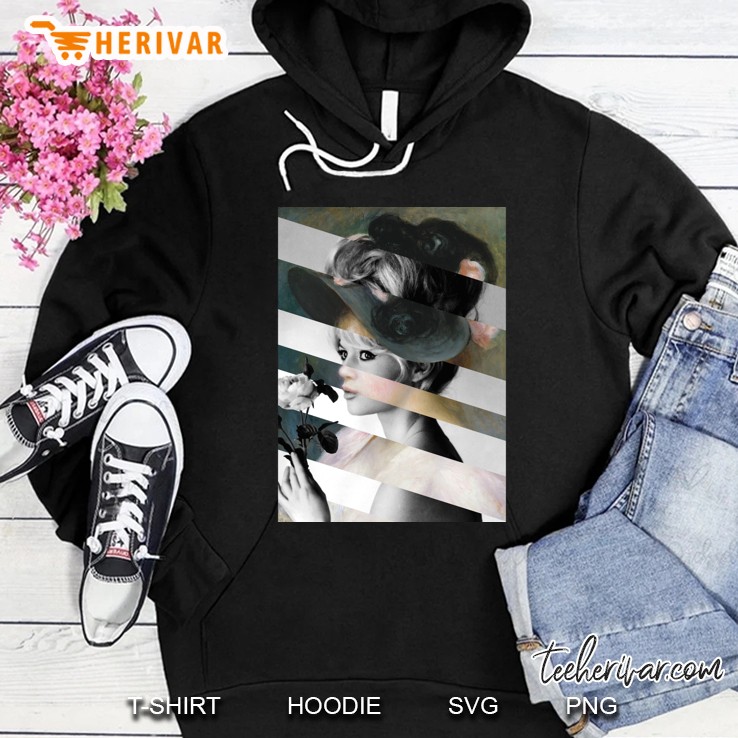 Renoir&39;S Young Girl In A Pink And Black Hat &Amp; Brigitte Bardot Classic Hoodie