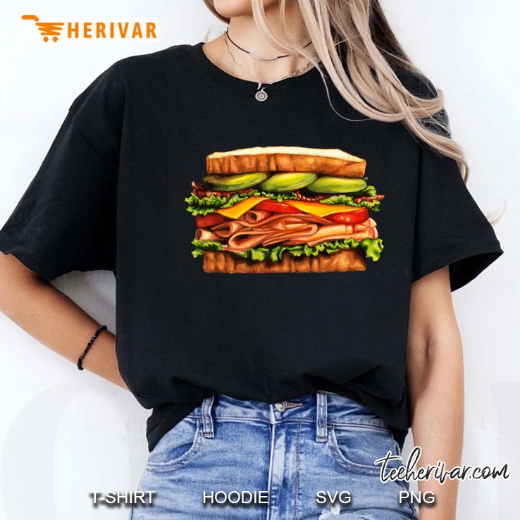 Turkey Bacon Avocado Sandwich Pattern Active Hoodie