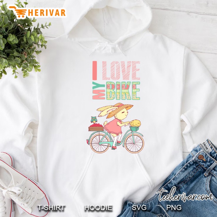 Cute Rabbit Riding A Bike Classic Hoodie
