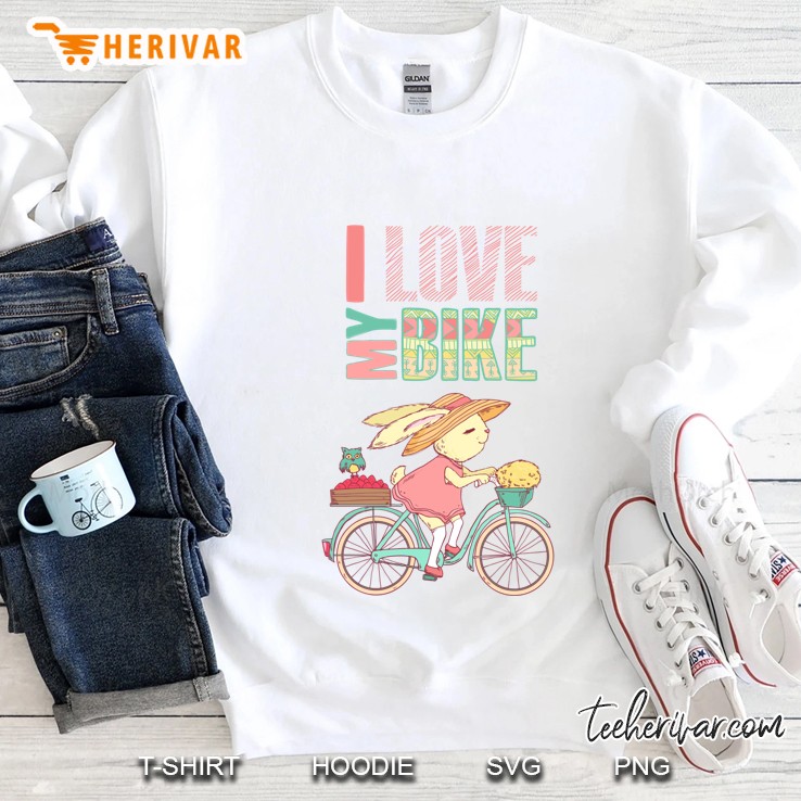 Cute Rabbit Riding A Bike Classic Sweatshirt