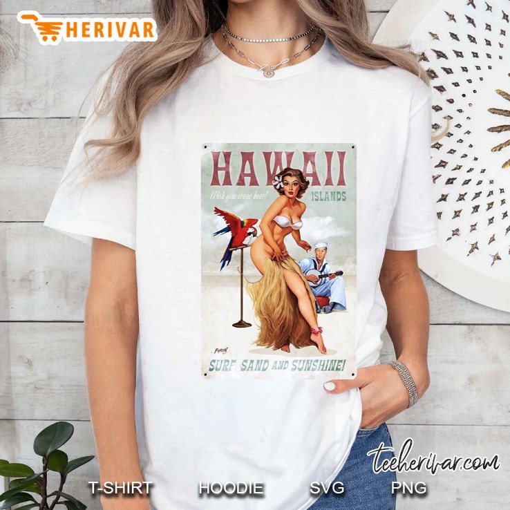 Hawaii Pin-Up Girl Classic Ladies Tee