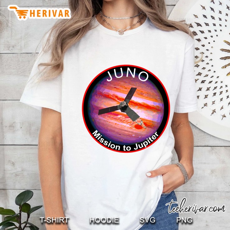 Juno Nasa Mission To Jupiter Concept Patch Classic Hoodie