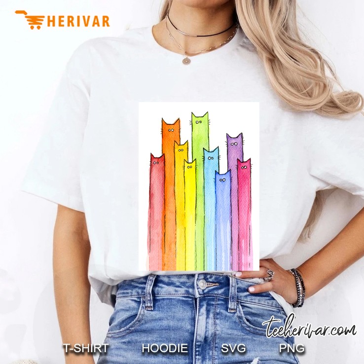 Rainbow Of Cats Hoodie