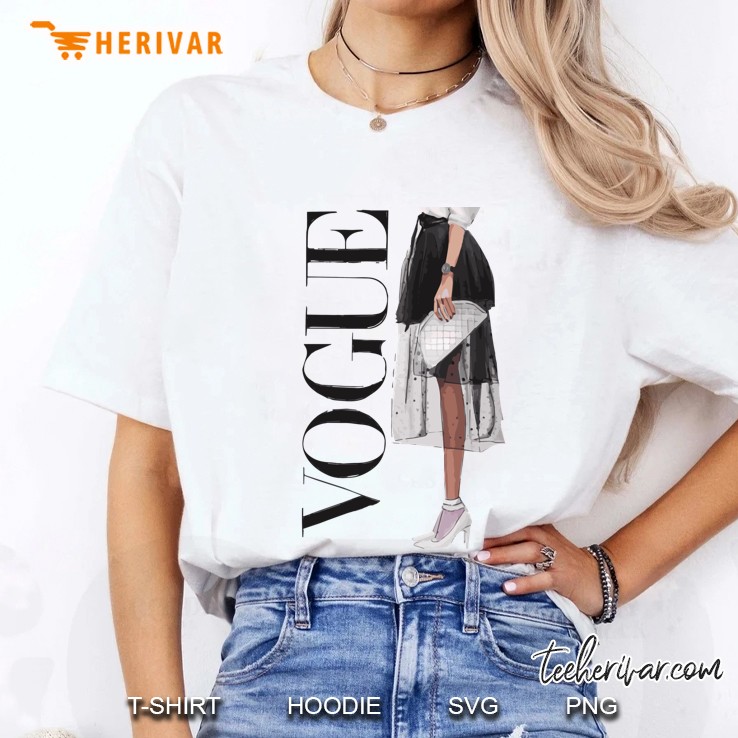 Vogue Fashion Magazine Poster Ladies Tee