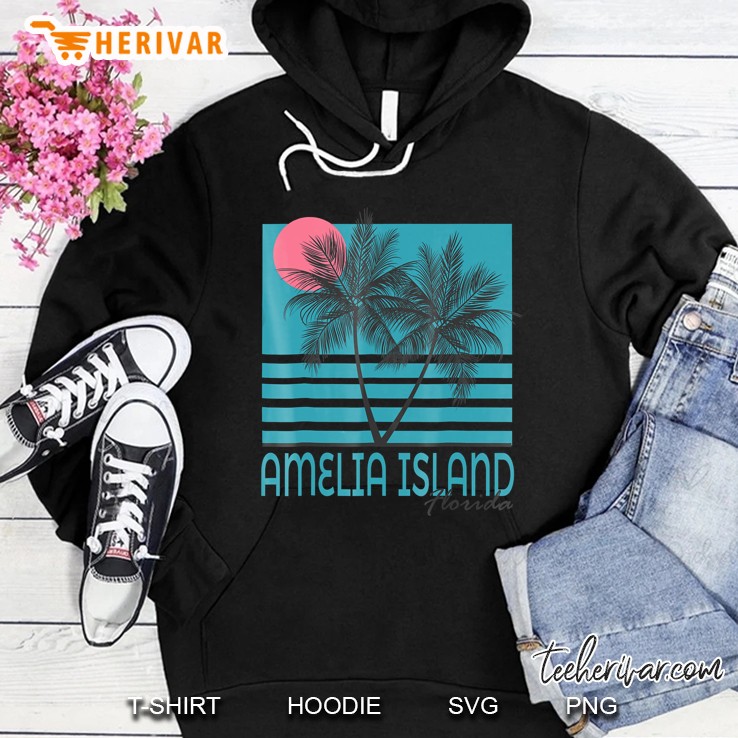 Amelia Island Florida Vintage Fl Souvenirs Hoodie