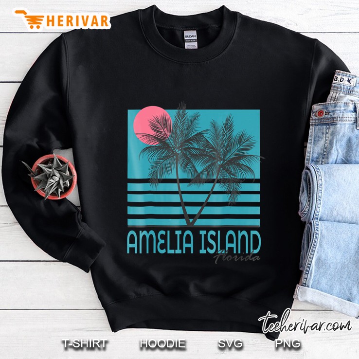 Amelia Island Florida Vintage Fl Souvenirs Sweatshirt