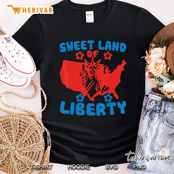 America Sweet Land Of Liberty Patriotic Shirt