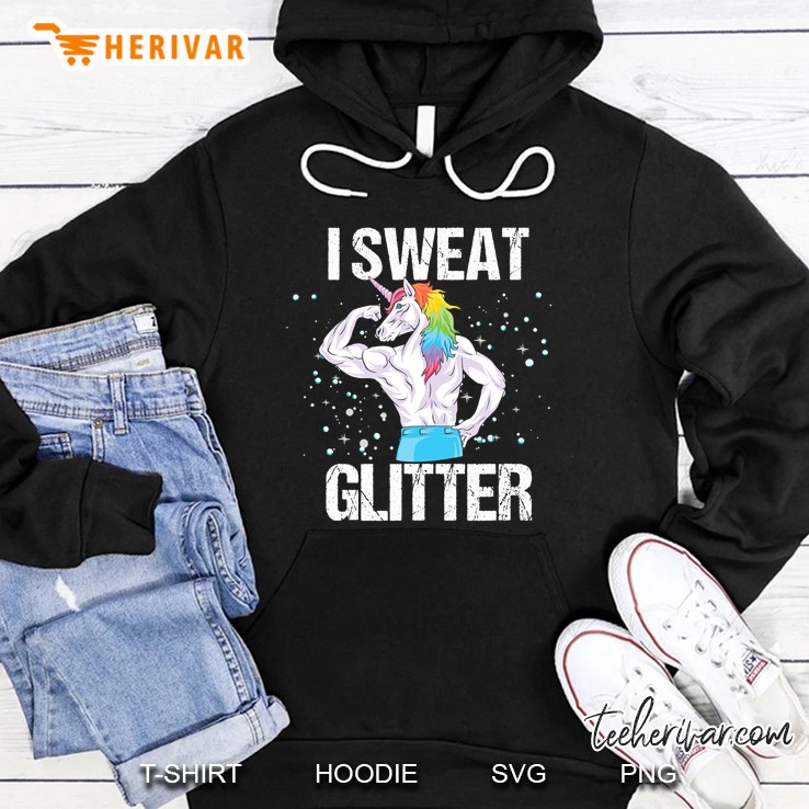 I Sweat Glitter Shirt Unicorn Gym Tee Men Women Kids Gift Mugs