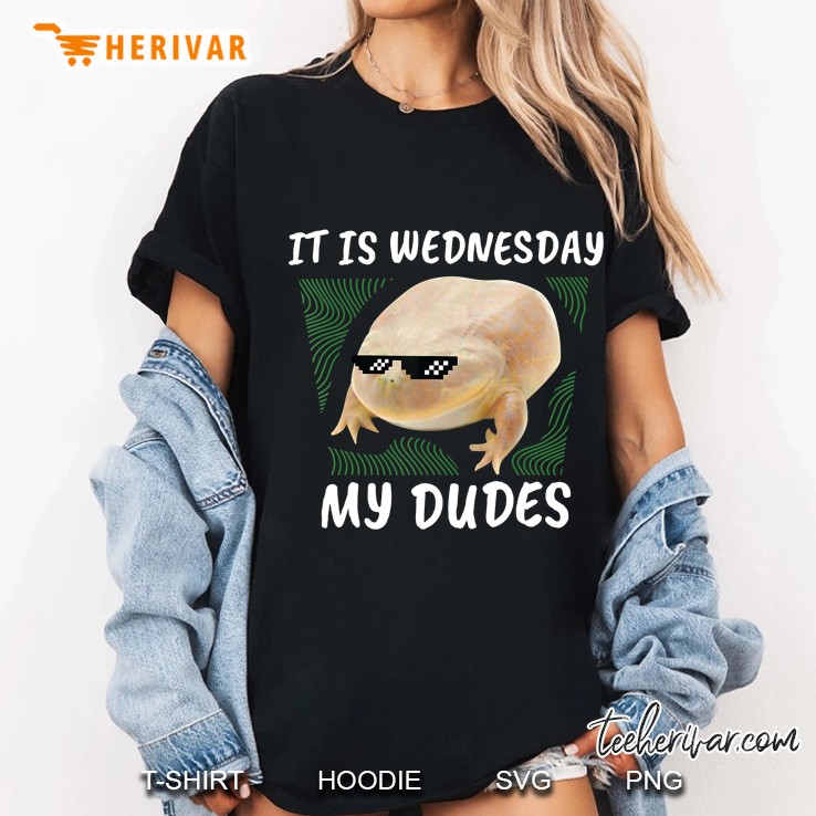 It Is Wednesday My Dudes Frog Wednesday Memes Gift Ladies Tee