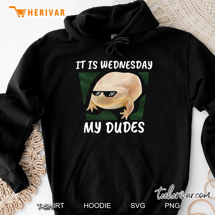 It Is Wednesday My Dudes Frog Wednesday Memes Gift Hoodie