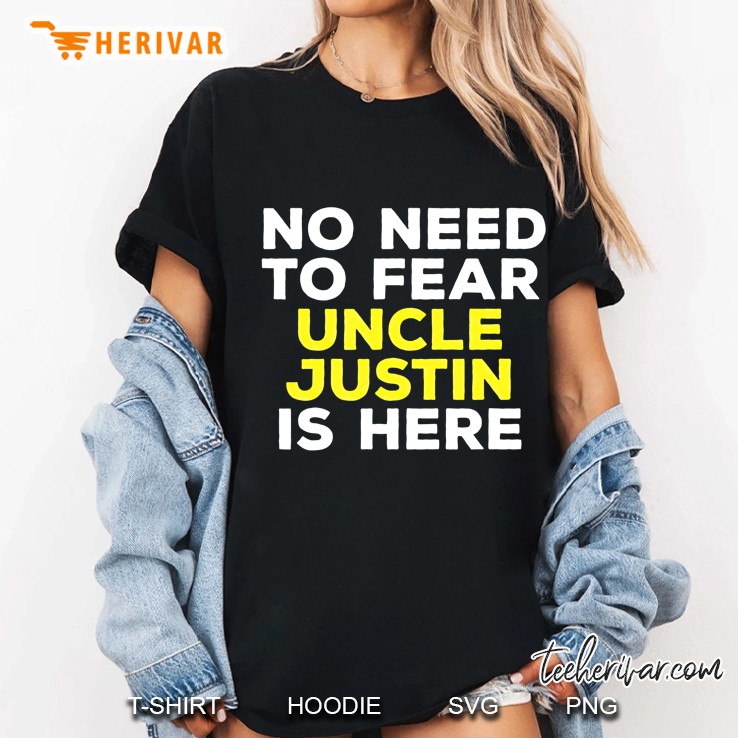 Justin Funny Uncle Gift Family Mens Graphic Name Ladies Tee