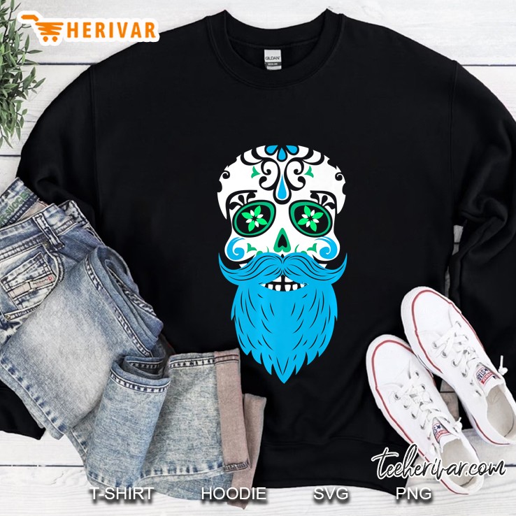 Sugar Skull Beard - Day Of The Dead Souvenir Shirt Mugs