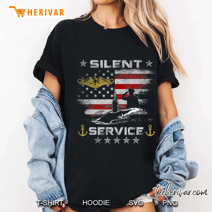 Us Navy Submarines - Silent Service Veteran Mens Ladies Tee