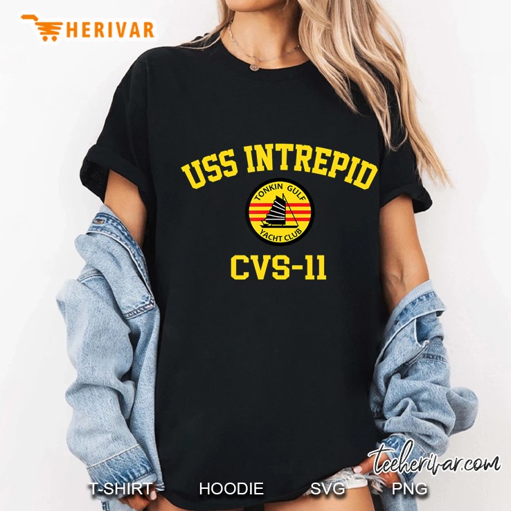 Uss Intrepid Cvs-11 Tonkin Gulf Yacht Club Ladies Tee