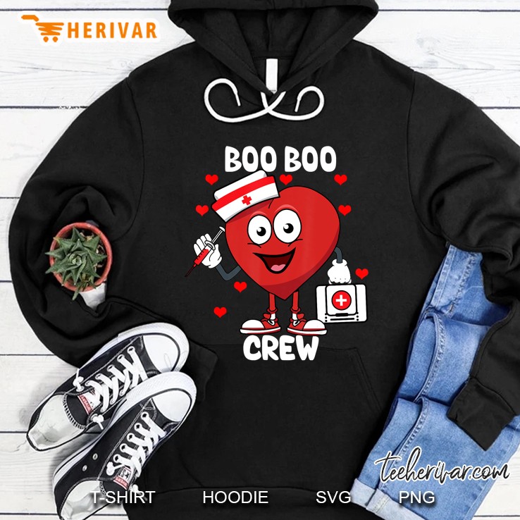 Valentine's Day Boo Boo Crew Nurse Heart Funny For Nurses Mugs