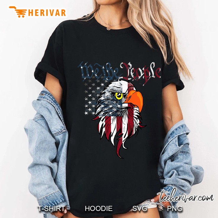 We The People American Flag & Eagle Ladies Tee