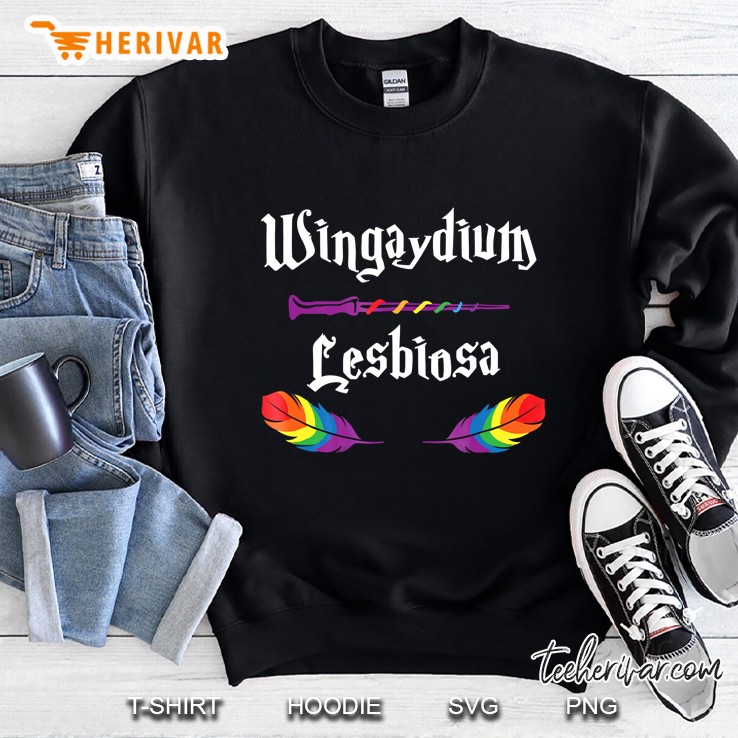 Wingaydium Lesbiosa Womens Shirt Gay Pride Shirt 2018 Ver2 Sweatshirt